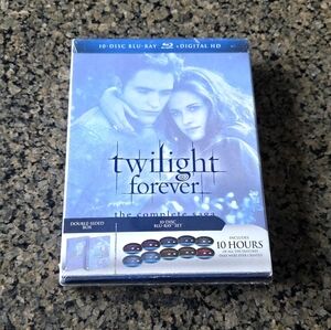 Twilight Forever: The Complete Saga (Blu-ray Disc 2013 10-Disc Set) vampires New